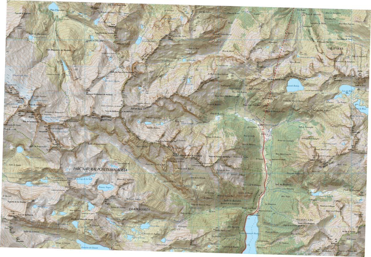 Aneto Map Pico de Aneto (0180-2) Map by Instituto Geografico Nacional de Espana ...
