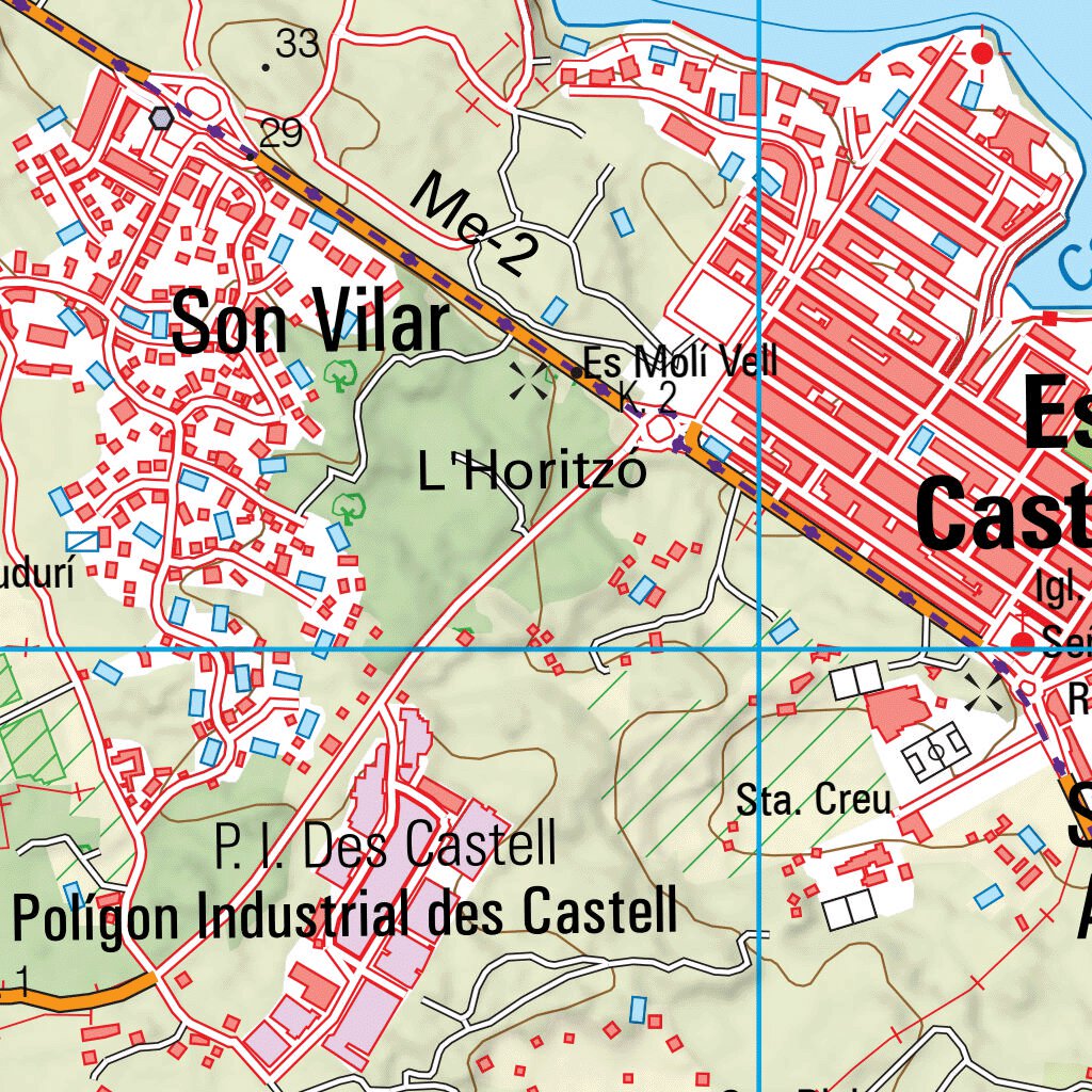 Mahon Point Map Mahón (0647-3) Map by Instituto Geografico Nacional de Espana | Avenza Maps