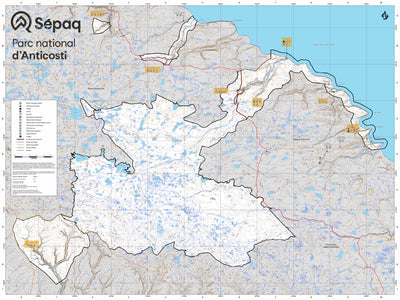 Parc national d'Anticosti : Carte générale