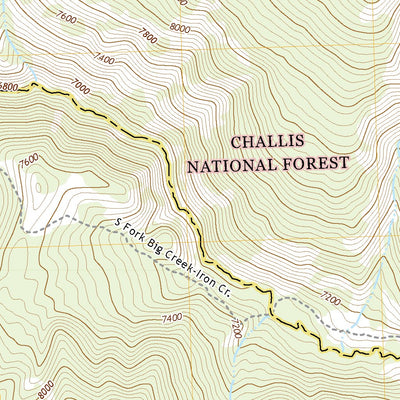 Big Creek Peak, ID (2020, 24000-Scale) Preview 2