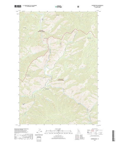 Gardiner Peak, ID (2020, 24000-Scale) Preview 1