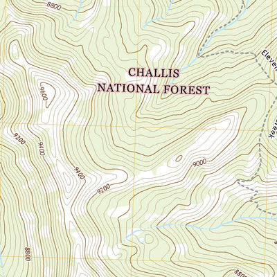 Elevenmile Creek, ID (2020, 24000-Scale) Preview 2