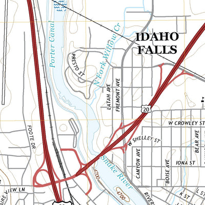 Idaho Falls North, ID (2020, 24000-Scale) Preview 3
