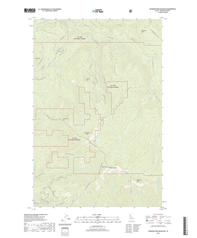 Grandmother Mountain, ID (2020, 24000-Scale) Preview 1
