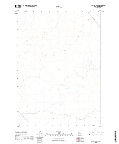Lava Lake Reservoir, ID (2020, 24000-Scale) Preview 1