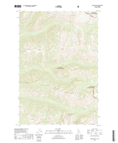 Hunter Peak, ID (2020, 24000-Scale) Preview 1