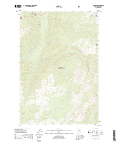 Wahoo Peak, ID (2020, 24000-Scale) Preview 1