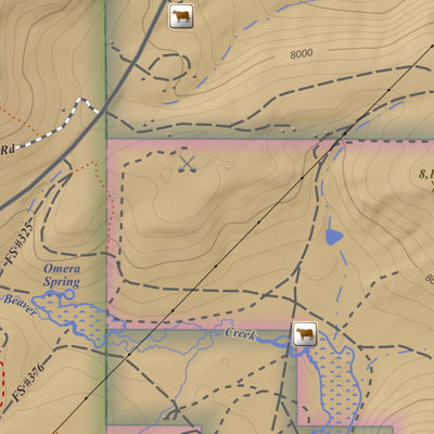 Miners Delight, Wyoming 7.5 Minute Topographic Map - Color Hillshade