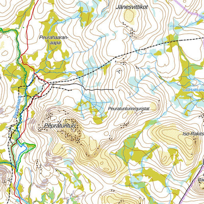 Värriotunturit 1:100 000 (U54L)