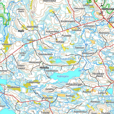 Suomussalmi 1:100 000 (R52R)