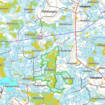 Jaurakkajärvi 1:100 000 (R52L)