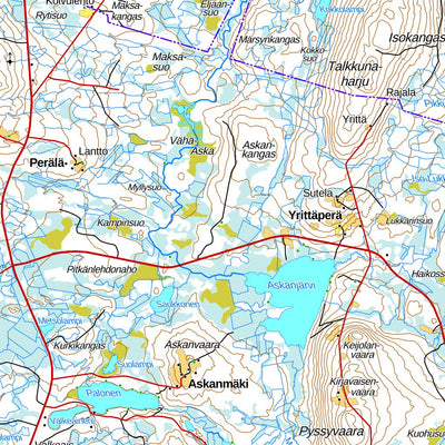 Jaurakkajärvi 1:100 000 (R52L)