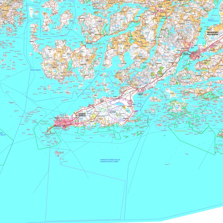 Map Rasepori Raasepori 1:100 000 (K34R) Map by MaanMittausLaitos | Avenza Maps