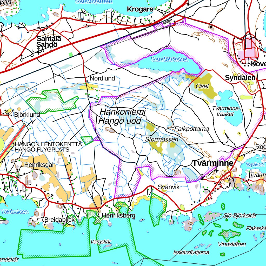 Map Rasepori Raasepori 1:100 000 (K34R) Map by MaanMittausLaitos | Avenza Maps