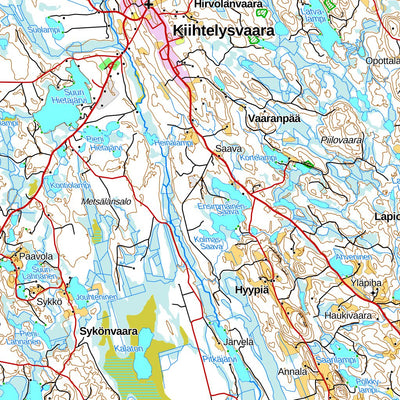 Kiihtelysvaara 1:100 000 (N54R)