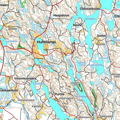 Kiihtelysvaara 1:100 000 (N54R)