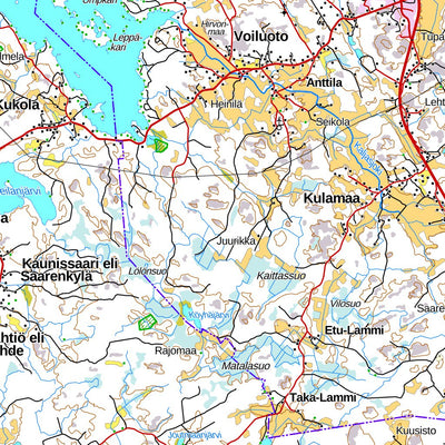 Rauma Train Map Rauma 1:100 000 (M31R) Map by MaanMittausLaitos | Avenza Maps