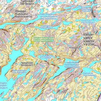 Sevettijärvi 1:100 000 (W52R)