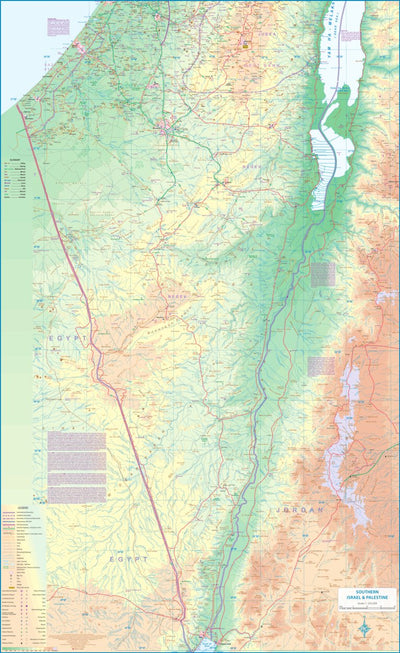Southern Area, Israel & Palestine 1 : 225,000 - ITMB