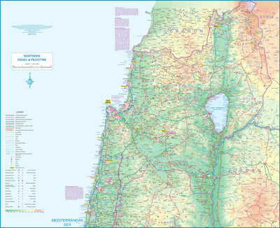 Northern Area, Israel & Palestine 1 : 225,000 - ITMB