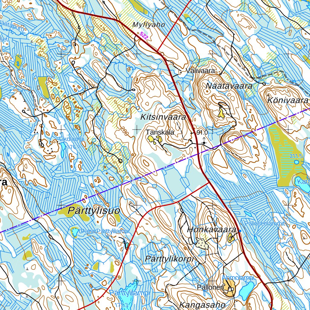 lieksa-1-50-000-p621-map-by-maanmittauslaitos-avenza-maps