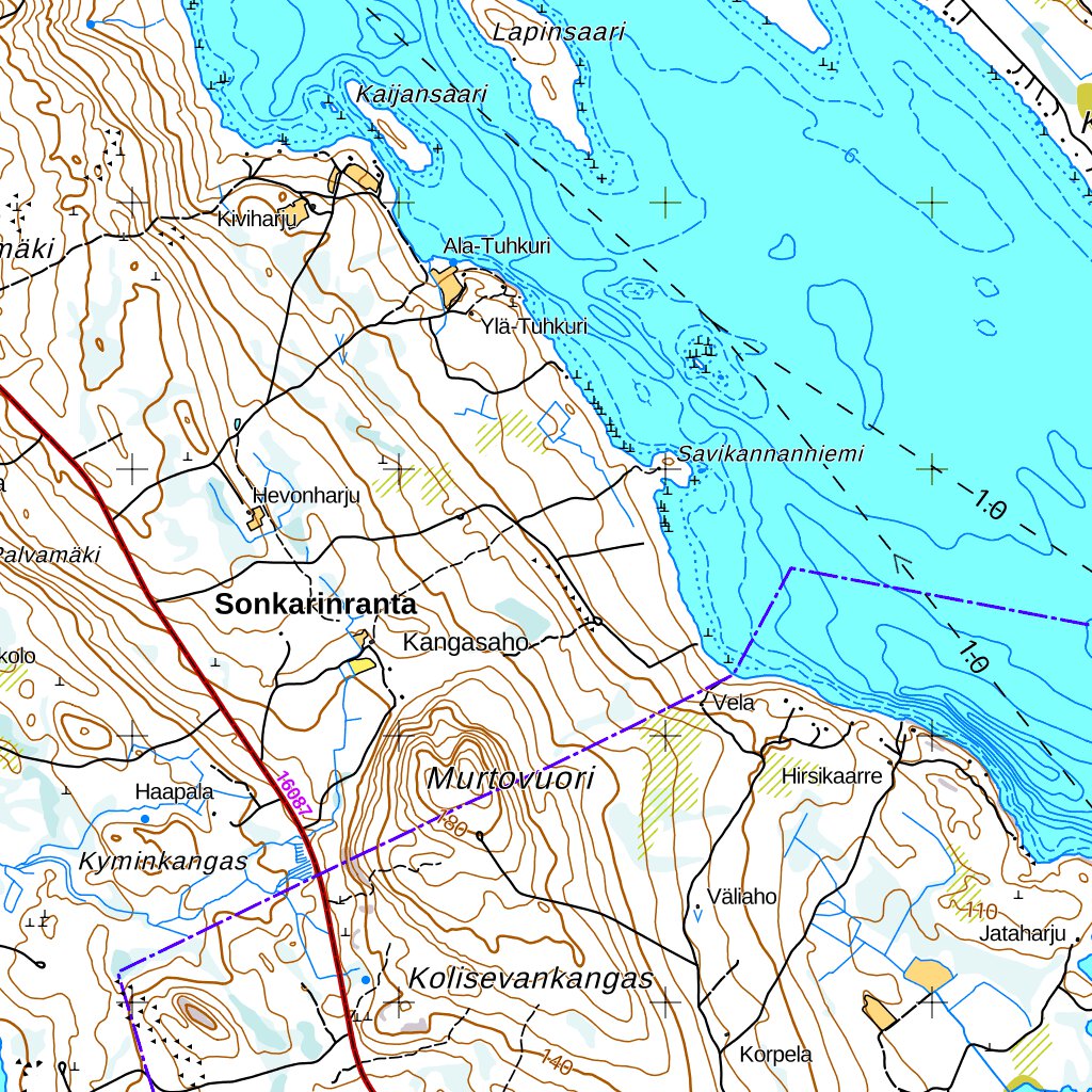 Vesanto 1:50 000 (P433) Map by MaanMittausLaitos | Avenza Maps