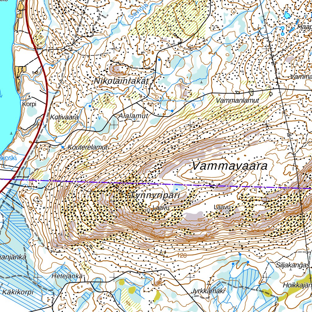 Rovaniemi 1:50 000 (T431) Map by MaanMittausLaitos | Avenza Maps