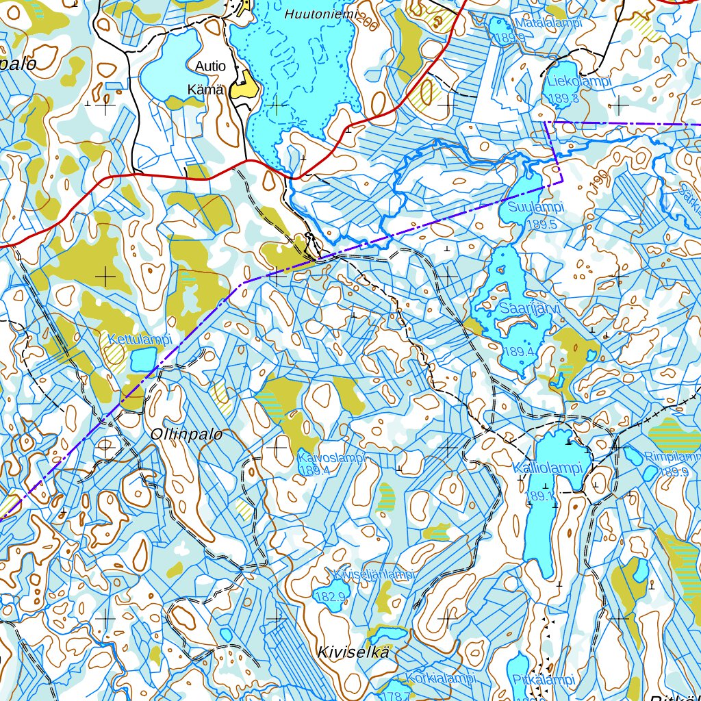Rovaniemi 1:50 000 (T433) Map by MaanMittausLaitos | Avenza Maps