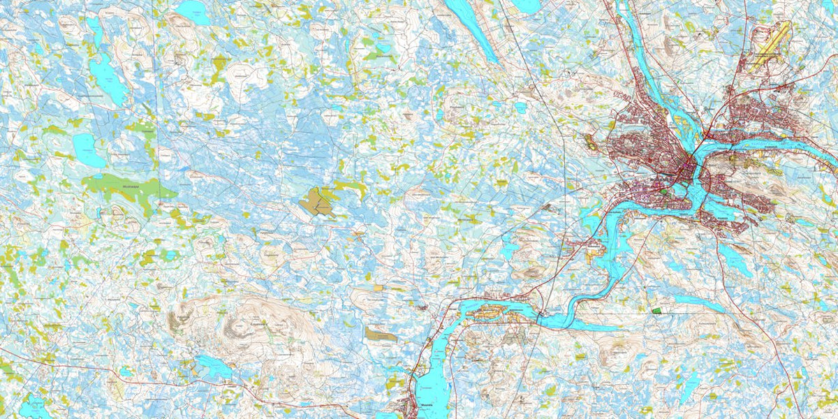 Rovaniemi 1:50 000 (T432) Map by MaanMittausLaitos | Avenza Maps