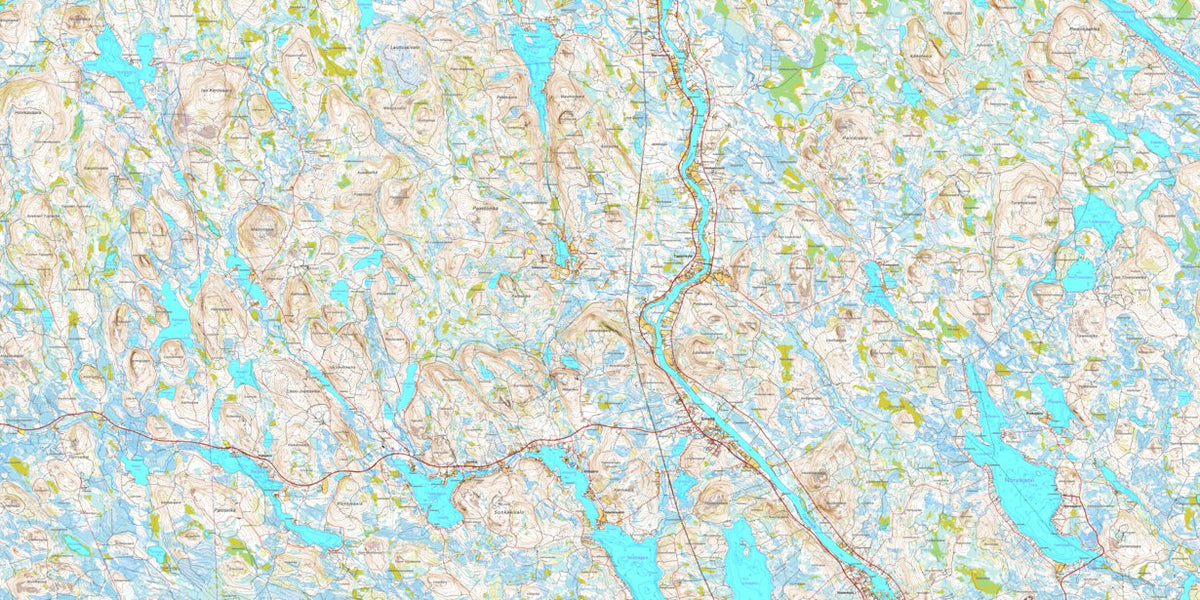 Rovaniemi 1:50 000 (T441) Map by MaanMittausLaitos | Avenza Maps