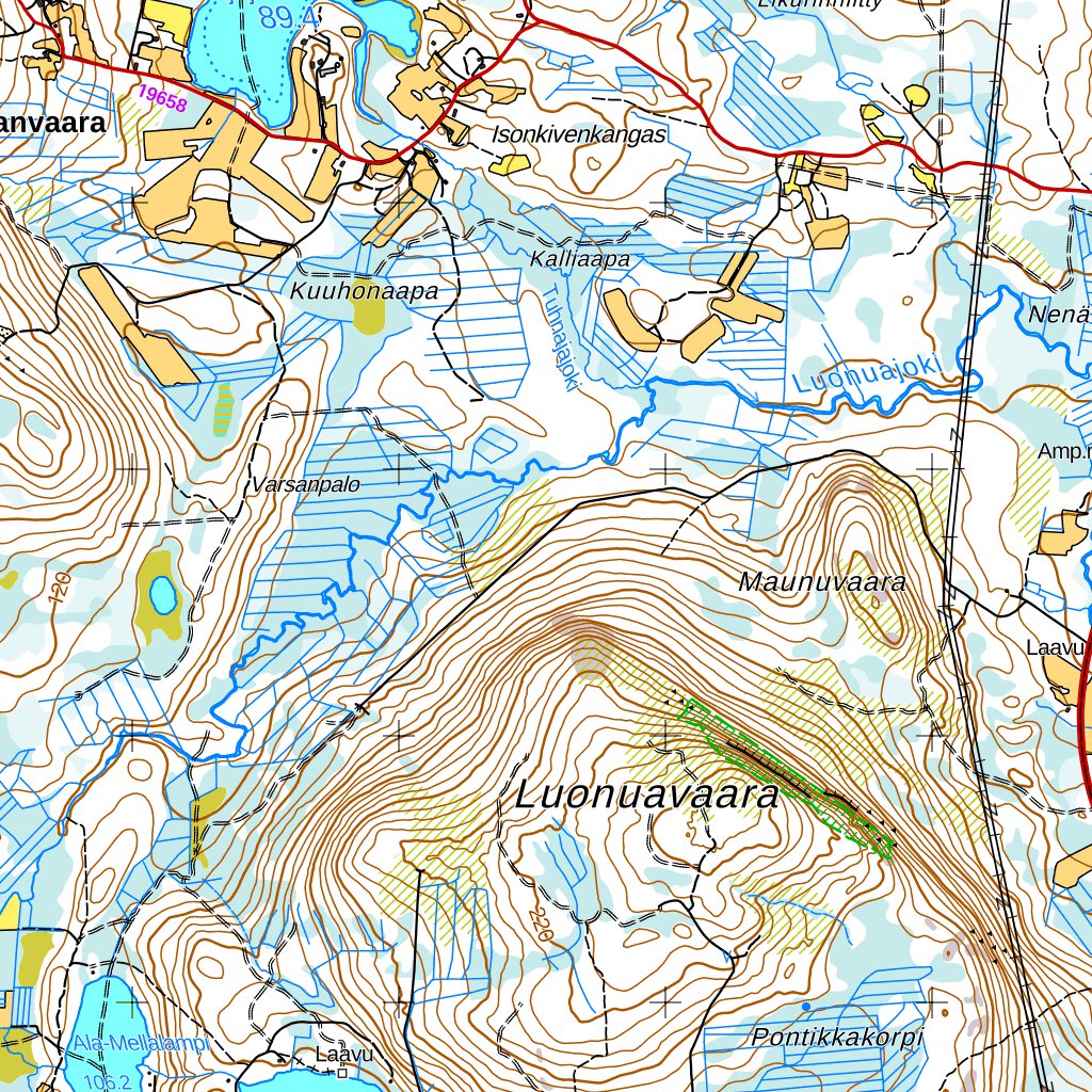 Rovaniemi 1:50 000 (T441) Map by MaanMittausLaitos | Avenza Maps