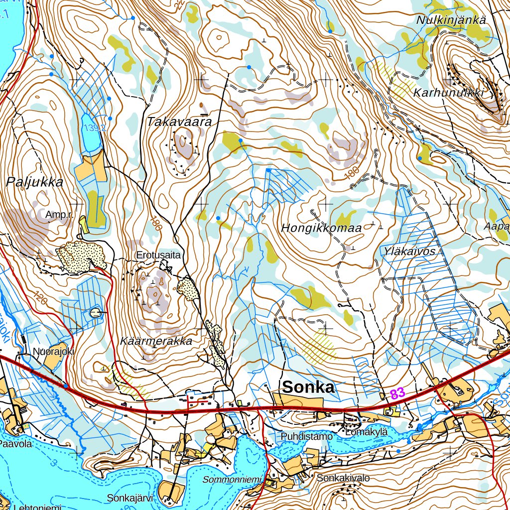 Rovaniemi 1:50 000 (T441) Map by MaanMittausLaitos | Avenza Maps