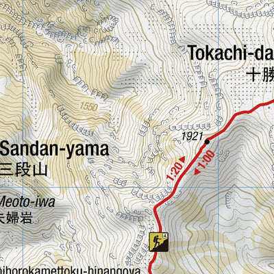 MAP 2 - Daisetsuzan Grand Traverse (Hokkaido, Japan)