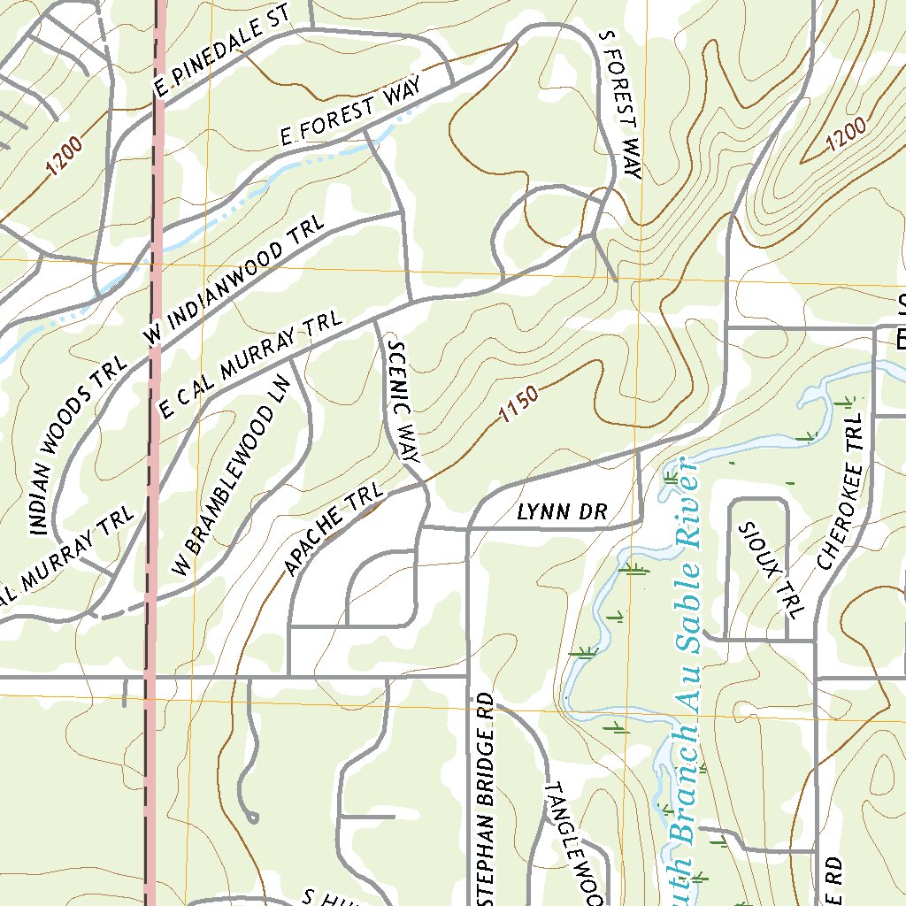 Roscommon North, MI (2019, 24000-Scale) Map by United States Geological ...