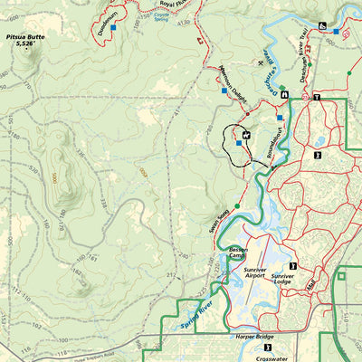 Bend & Sunriver, Oregon Trail Map