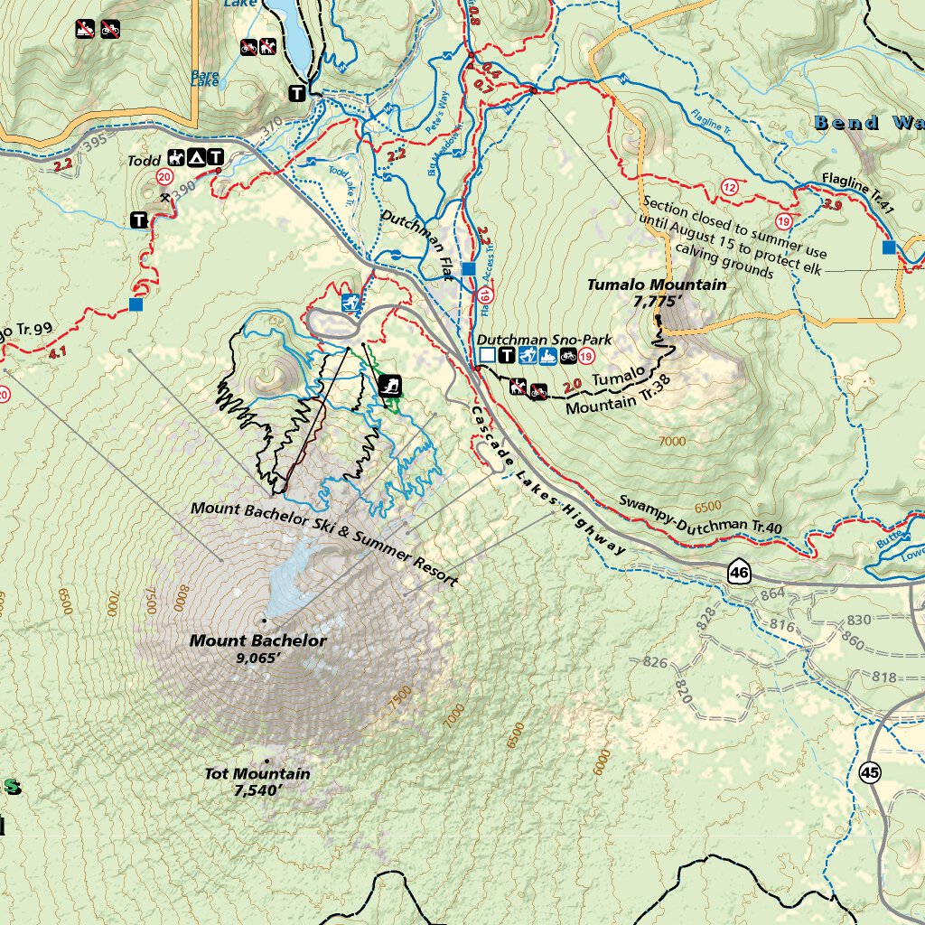 Bend & Sunriver, Oregon Trail Map by Adventure Maps, Inc. | Avenza Maps