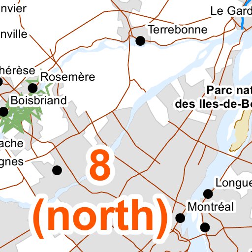 Québec Zone de Chasse 8 Map by Avenza Systems Inc. Avenza Maps