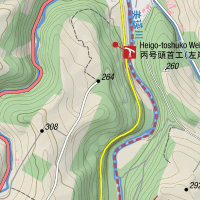 MAP 1 - Lower Biei River Paddling (Hokkaido, Japan)