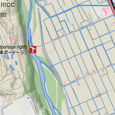 MAP 2 - Lower Biei River Paddling (Hokkaido, Japan)