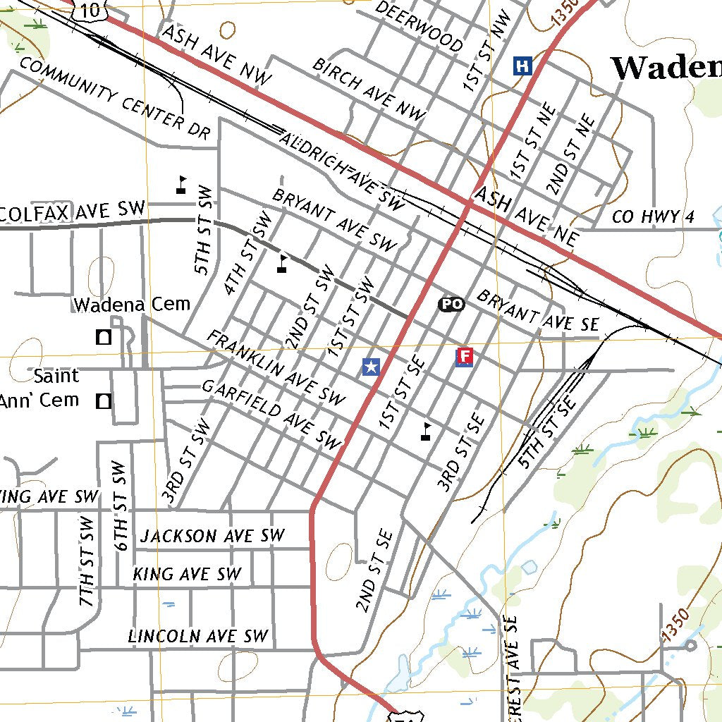 Wadena Map Wadena, MN (2019, 24000-Scale) Map by United States Geological Survey ...