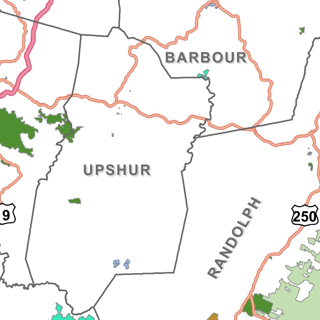 West Virginia Public Lands Map by WV Division of Natural Resources