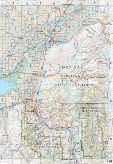Idaho Atlas & Gazetteer Page 67