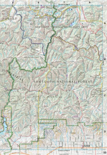 Idaho Atlas & Gazetteer Page 53