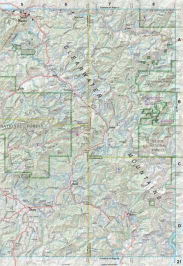 Idaho Atlas & Gazetteer Page 21