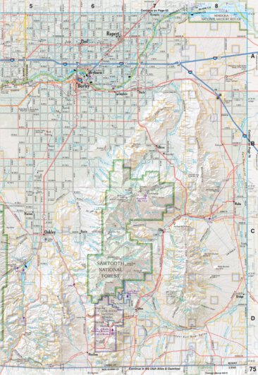 Idaho Atlas & Gazetteer Page 75