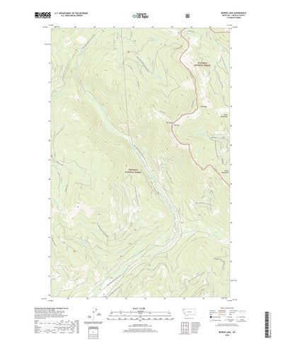 Bowen Lake, MT (2020, 24000-Scale) Preview 1