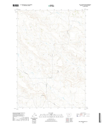 Bull Mountain NW, MT (2020, 24000-Scale) Preview 1