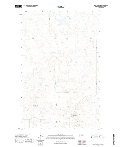 Brush Mountain SW, MT (2020, 24000-Scale) Preview 1