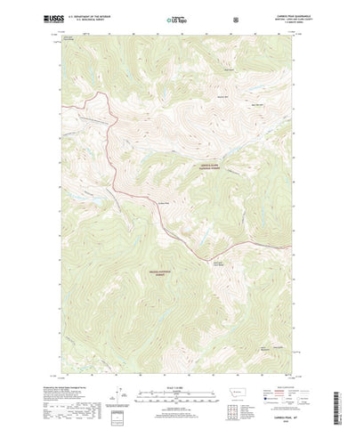 Caribou Peak, MT (2020, 24000-Scale) Preview 1