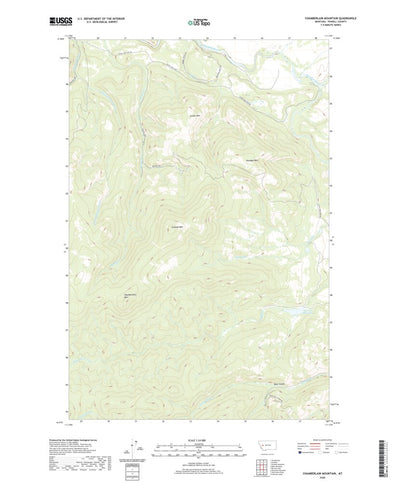 Chamberlain Mountain, MT (2020, 24000-Scale) Preview 1